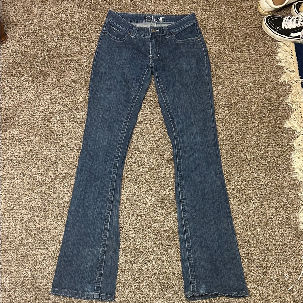 Kimes Ranch Women's Deep Blue Flare Jeans